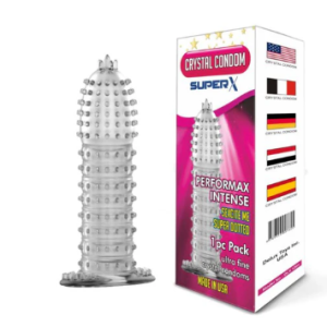 Crystal Ribbed Resuable Condom