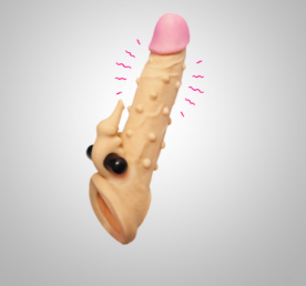 Dragon Vibrating Silicone Reusable Penis Condom Sleeve