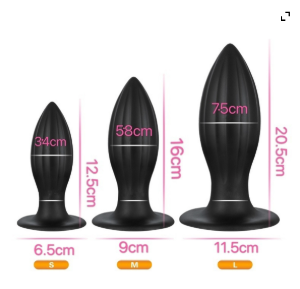 Point Tapered Anal Plugs (Set of 3)