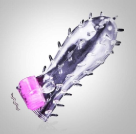 Shark Crystal Condom With Vibrator
